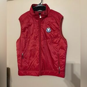 Aigle Thermolite Puffer Vest Dark Red size Large